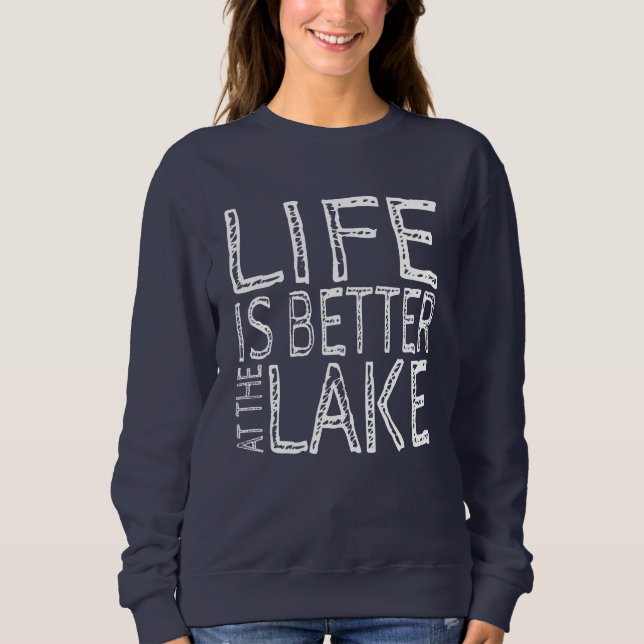 Camiseta A Vida é Melhor no Lago   (Frente)