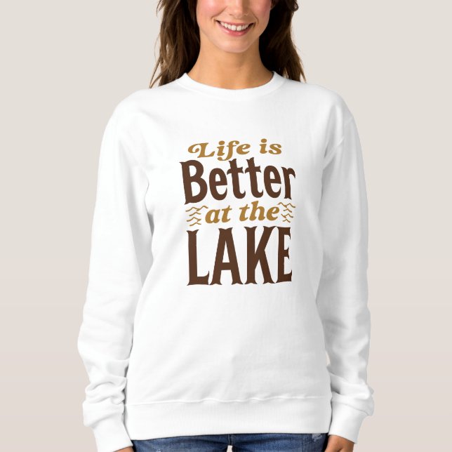 Camiseta A Vida É Melhor No Lago (Frente)