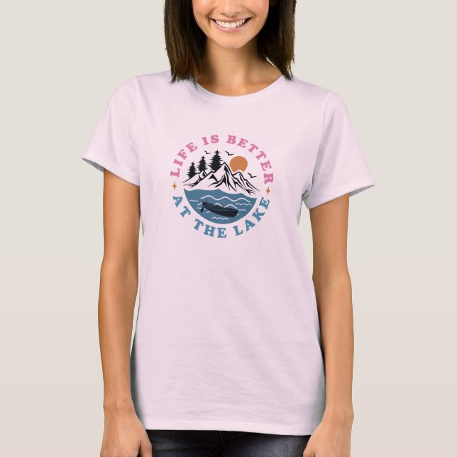 Camiseta A Vida é Melhor no Lago (Frente)