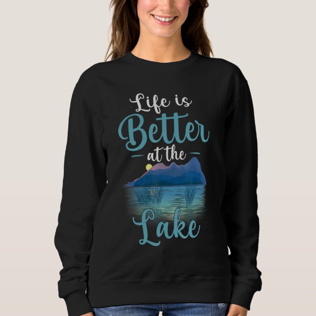 Camiseta A Vida É Melhor No Lago Life (Frente)