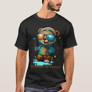 Camiseta A Vida É Melhor No Lago Passatempo De Pesca Infant