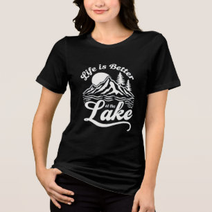 Camiseta A vida é melhor no lago Scenic Outdoor Adventur