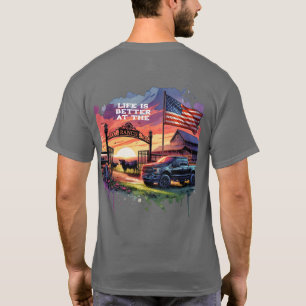 Camiseta A Vida É Melhor No Ranch
