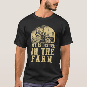 Camiseta A Vida É Melhor No Trator De Sonho De Narrador De