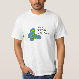 Camiseta A vida é melhor nos Chinelos