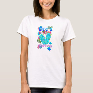 Camiseta A vida é melhor nos chinelos