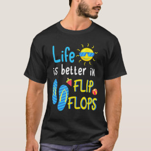 Camiseta A Vida É Melhor Nos Chinelos 3