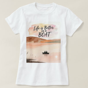Camiseta A vida é melhor num barco