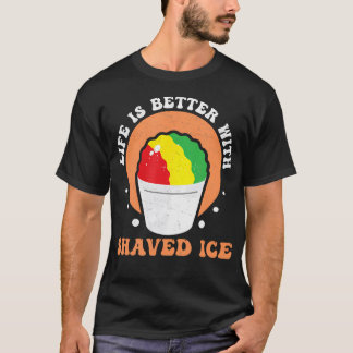 Camiseta A Vida é Melhor Piada Máquina de Gelo Raspado Para