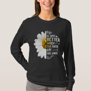 Camiseta A vida é melhor quando estou com o meu Miner Hi