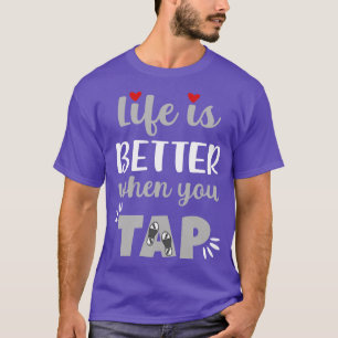 Camiseta A Vida É Melhor Quando Se Toca