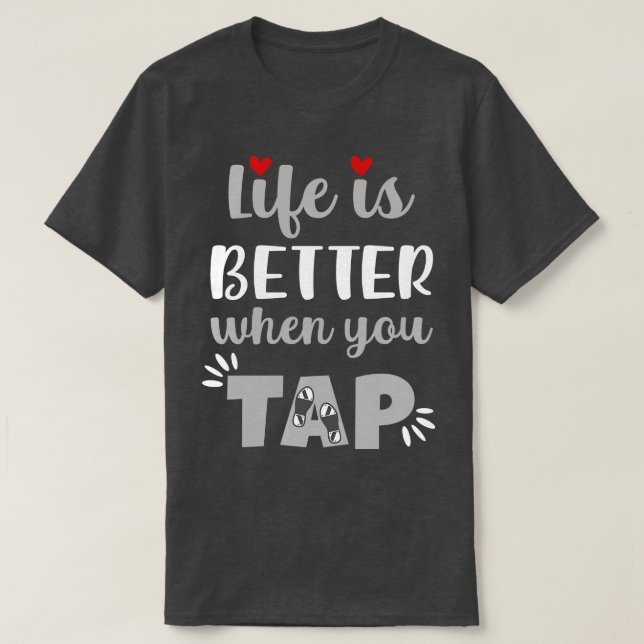 Camiseta A Vida É Melhor Quando Se Toca (Frente do Design)