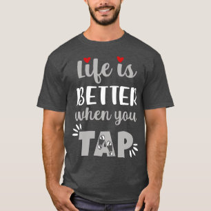 Camiseta A Vida É Melhor Quando Se Toca