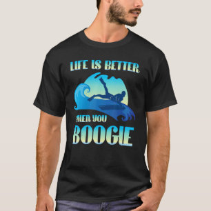 Camiseta A Vida É Melhor Quando Você Booga Conselho Surfe E