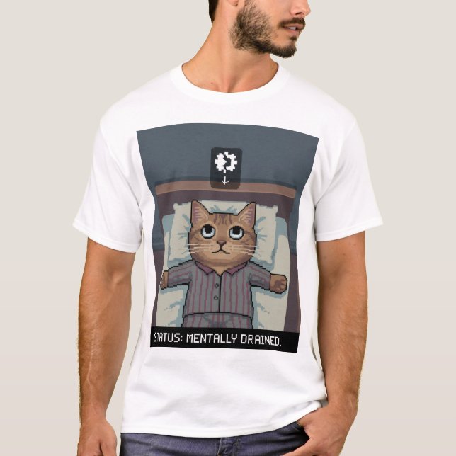 Camiseta A Vida é Modo Difícil – AFK IRL (Frente)