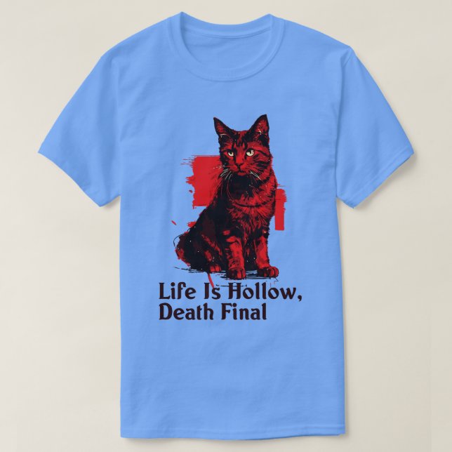 Camiseta A vida é morte oca final (Frente do Design)