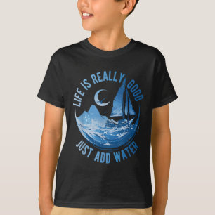 Camiseta A Vida É Muito Boa Basta Adicionar Água Vela Ocean