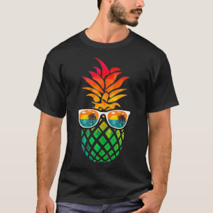 Camiseta A Vida É Muito Boa, Óculos De Sol De Abacaxi Aloha