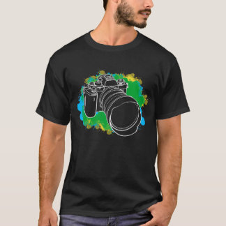 Camiseta A vida é muito curta para câmeras ruins