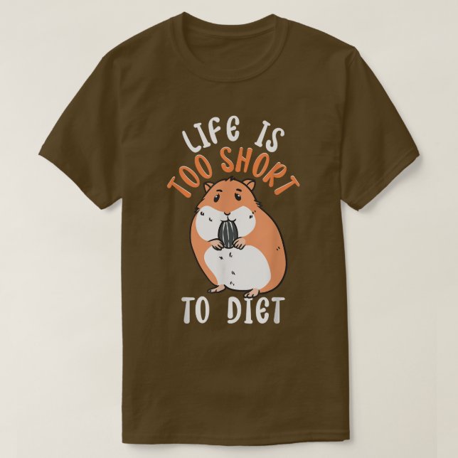 Camiseta A Vida É Muito Curta Para Diet Engraçada, Engraçad (Frente do Design)