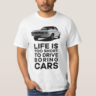 Camiseta A vida é muito curta para dirigir - Manta A em mui