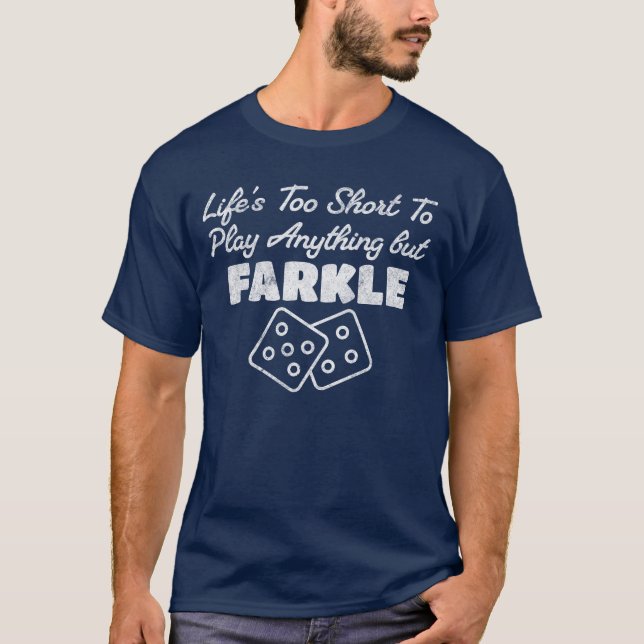 Camiseta A Vida É Muito Curta Para Jogar Qualquer Coisa Que (Frente)