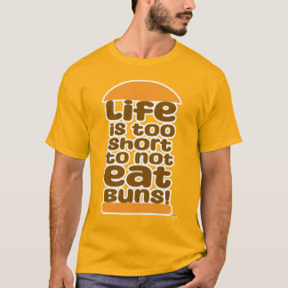 Camiseta A Vida É Muito Curta Para Não Comer Armas
