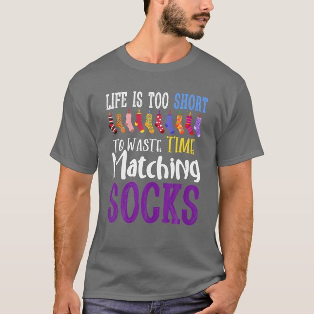 Camiseta A Vida É Muito Curta Para Perder Tempo Corresponde (Frente)