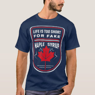 Camiseta A vida é muito curta para uma falsa aranha de map