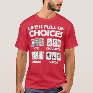 Camiseta A Vida É O Cheio Das Escolhas Do Jogo Do Conselho 