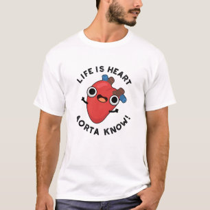 Camiseta A Vida É O Coração Aorta Conhece Anatomia Engraçad
