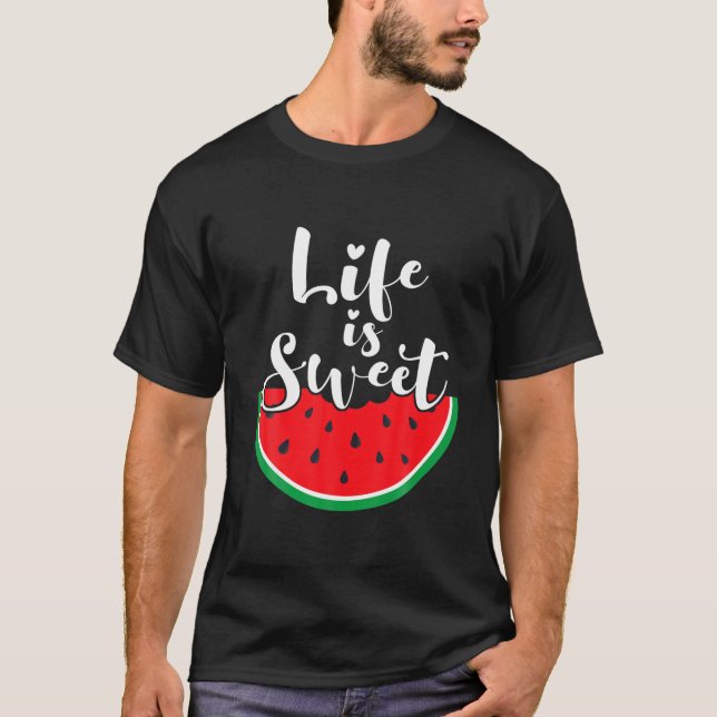 Camiseta A Vida é o dia da melancia doce (Frente)