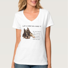 Camiseta A vida é o que você faz.