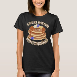 Camiseta A Vida É O Ventilador Da Pancake Pancake Pancake P