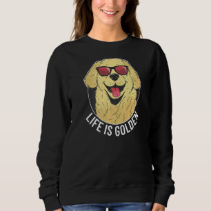Camiseta A Vida É Ouro, Ouro Pet Retriever Cachorro A Vida