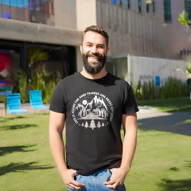 Camiseta A Vida É Para Bons Amigos E Aventura De Excelente (Criador carregado)