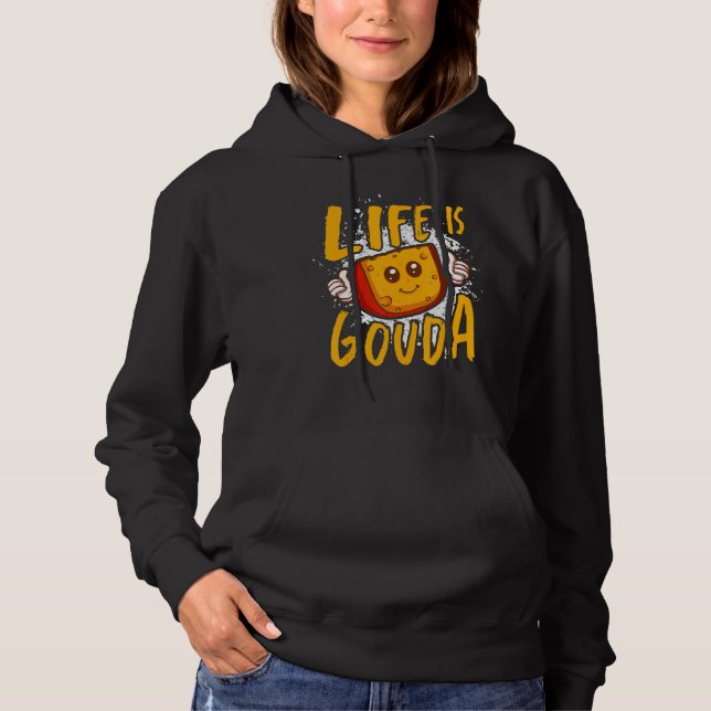Camiseta A vida é queijo Gouda Cheesy (Frente)