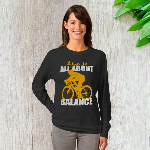 Camiseta A Vida É Sobre Equilíbrio De Ciclo Motivacional