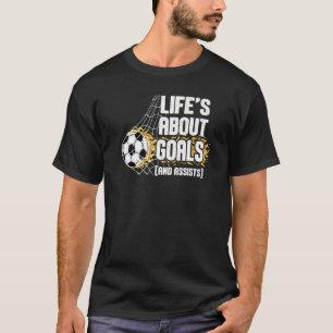 Camiseta A Vida É Sobre Gols E Assistências Futebol 4
