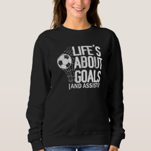 Camiseta A Vida É Sobre Gols E Assistências Futebol Soccer