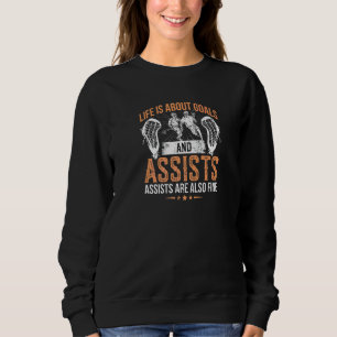 Camiseta A Vida É Sobre Metas E Assistências Jogador De Lac