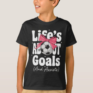 Camiseta A Vida É Sobre Metas E Ists Coquete Rosa Garotas T