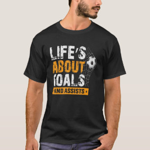 Camiseta A Vida É Sobre Objetivos E Ajuda O Esportivo Do Jo