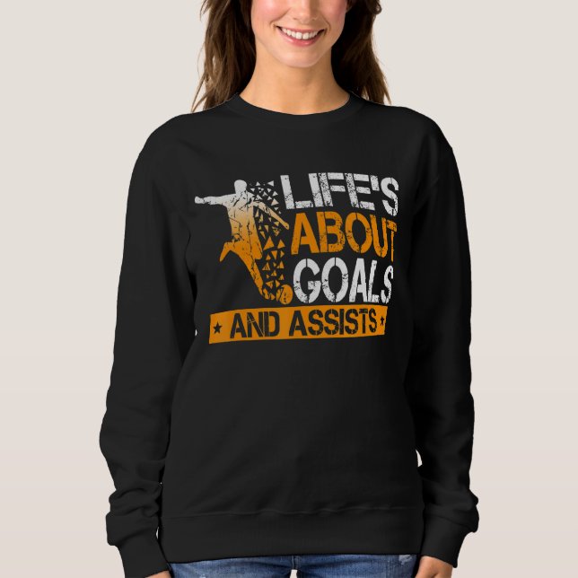 Camiseta A Vida É Sobre Objetivos E Ajuda O Esportivo Do Jo (Frente)