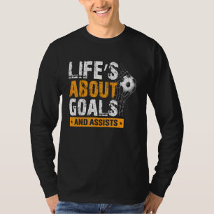 Camiseta A Vida É Sobre Objetivos E Ajuda O Esportivo Do Jo