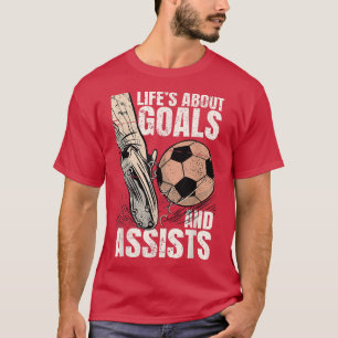 Camiseta A Vida É Sobre Objetivos E Ajuda O Esportivo Do Jo