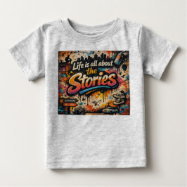 Camiseta "A vida é toda sobre as Histórias"