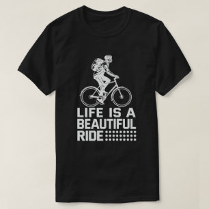 Camiseta A Vida É Um Bela Corrida Engraçada Ciclista