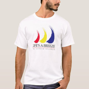 Camiseta A vida é um Breeze®_Paint-The-Wind_US Virgin
