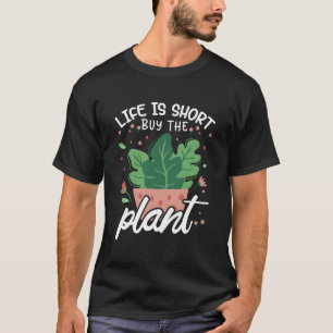 Camiseta A Vida É Um Curto Comprar, A Planta Engraçada E A